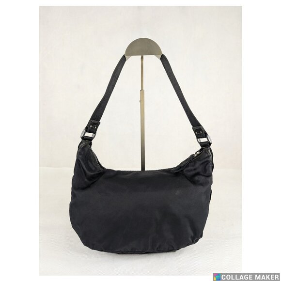 Lauren Ralph Lauren Nylon Handbag Purse Satchel Black Zippered Pockets Bag - Picture 2 of 9